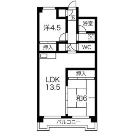 近鉄蟹江駅 徒歩18分 4階の物件間取画像